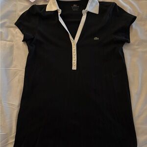 Lacoste Navy Polo with White Accents